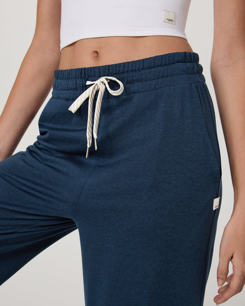 Halo Wideleg Women's Blue Coast Heather Pants | Vuori Clothing