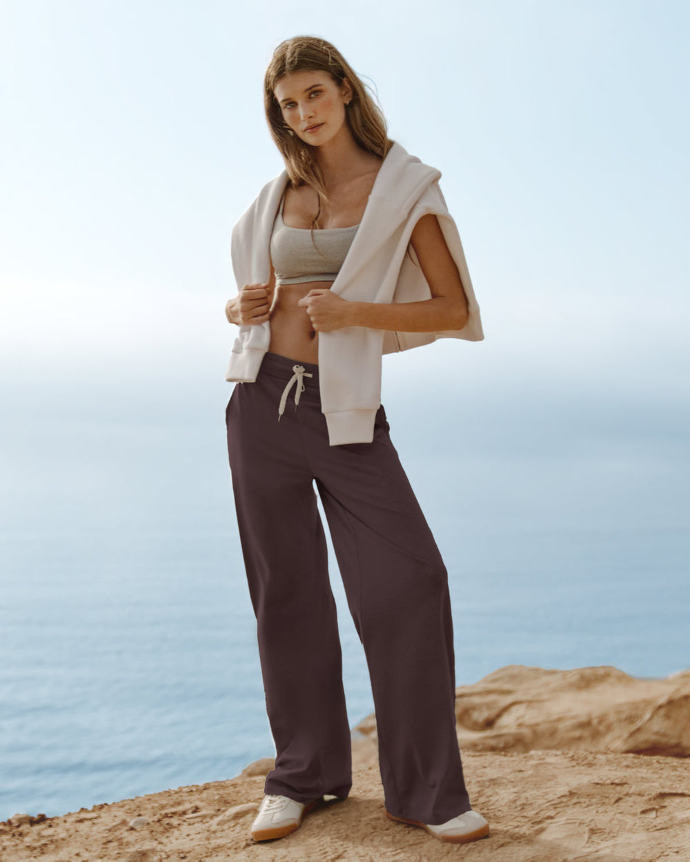 Halo Essential Wideleg Pant Java Heather | Vuori Outlet