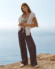 Halo Essential Wideleg Pant Java Heather | Vuori Outlet