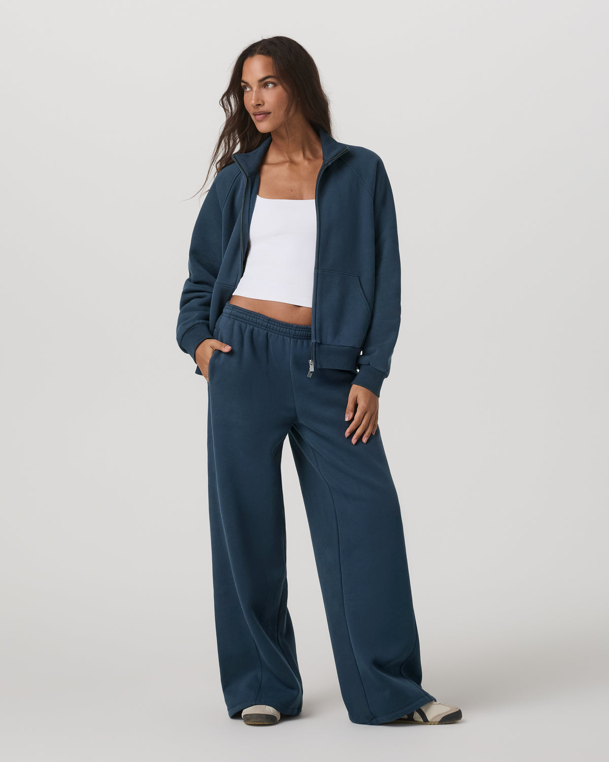 Restore Ultra Wideleg Sweatpant Women's Ocean Blue Pants | Vuori Sale