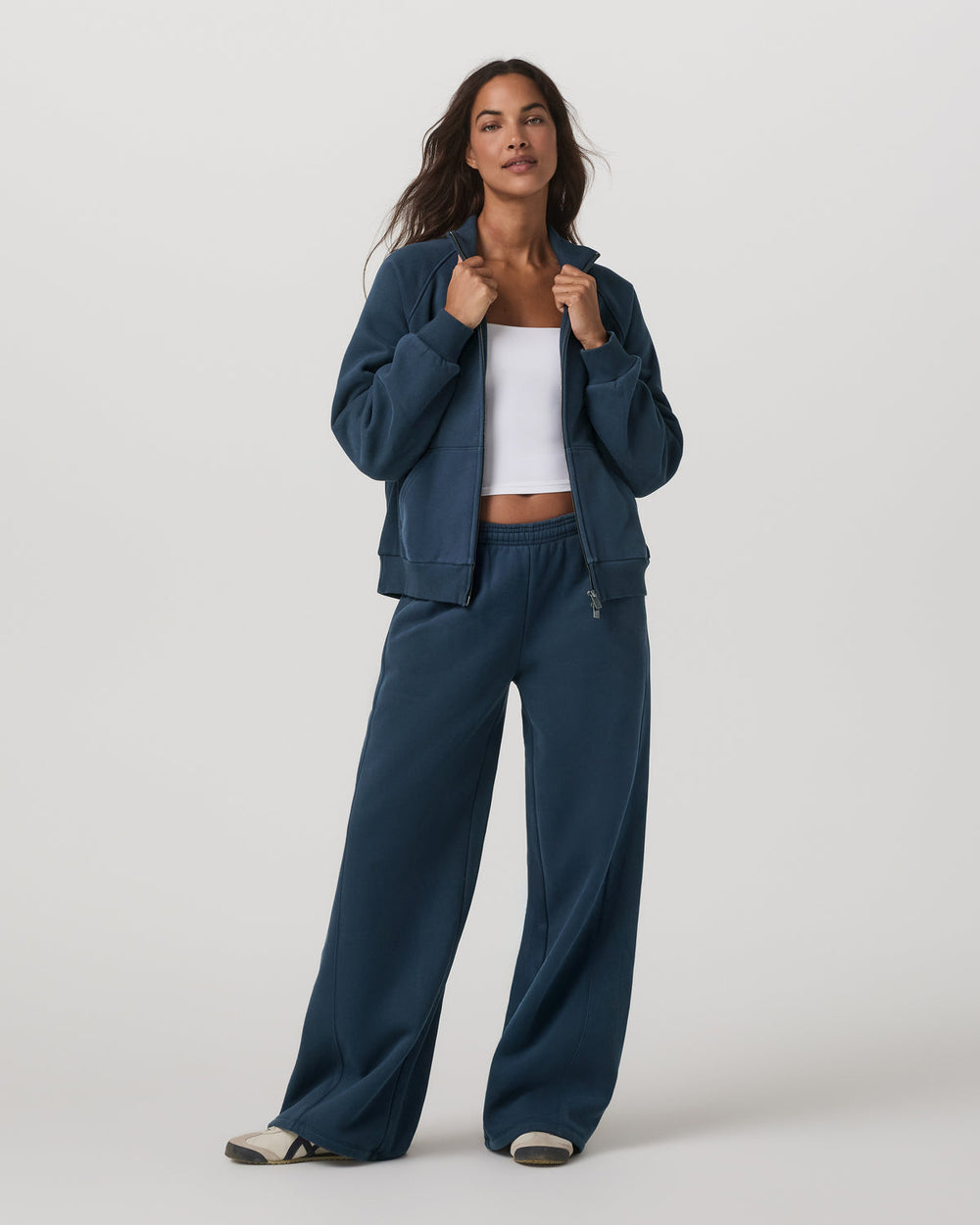 Restore Ultra Wideleg Sweatpant Women's Ocean Blue Pants | Vuori Sale