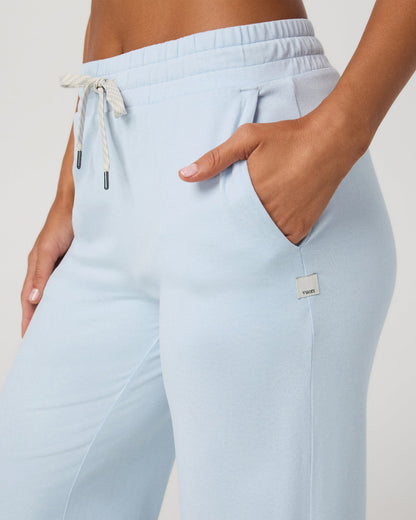 Halo Essential Wideleg Women's Soft Sky Heather Pants | Vuori Sale