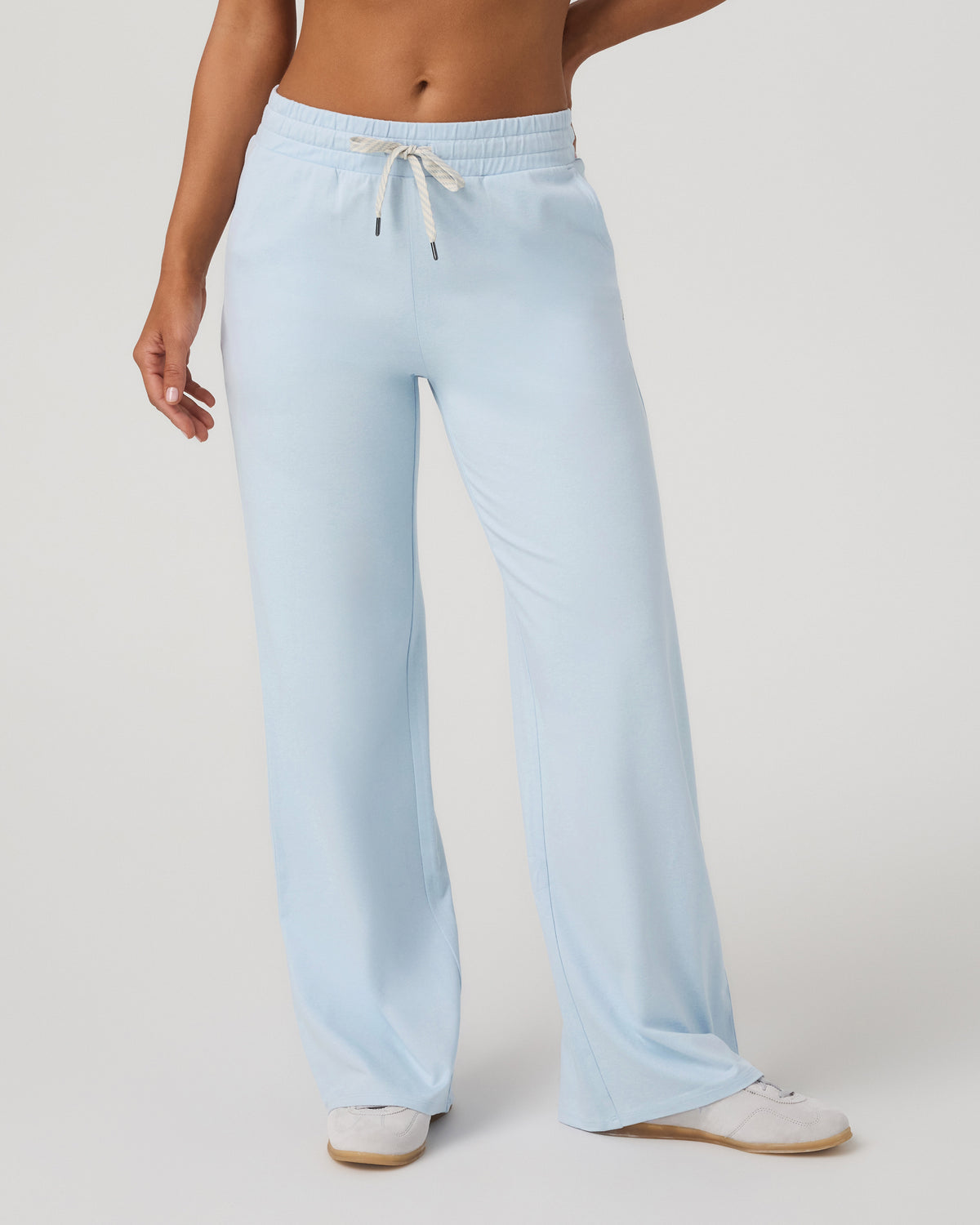 Halo Essential Wideleg Women's Soft Sky Heather Pants | Vuori Sale