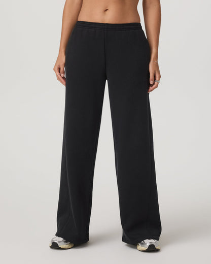 Women's Restore Ultra Wideleg Sweatpant Washed Black | Vuori