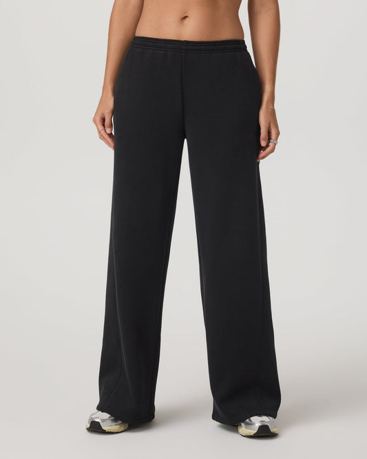 Women's Restore Ultra Wideleg Sweatpant Washed Black | Vuori