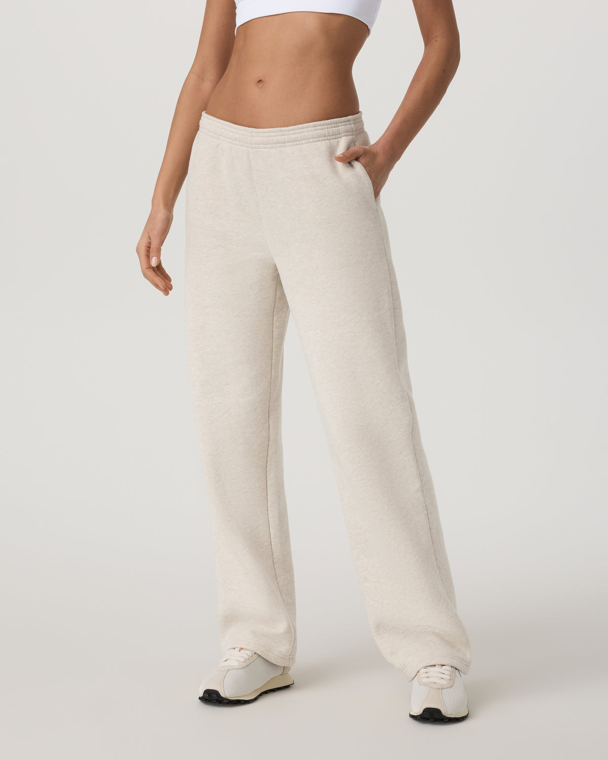 Women's Restore Straight Leg Sweatpant Bone Heather | Vuori On sale