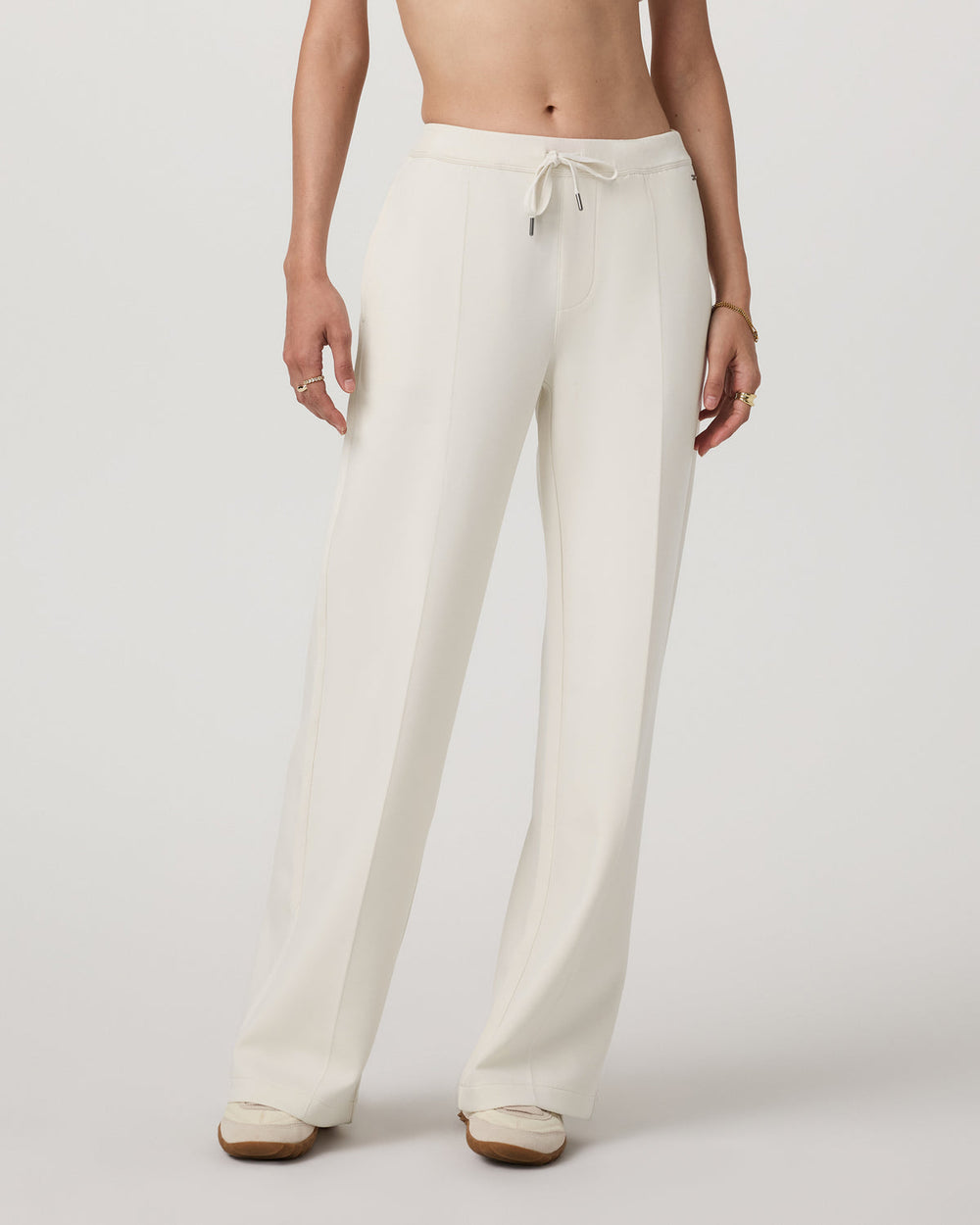 Compose Wideleg Pant Marshmallow Mid-High Rise Pants | Vuori