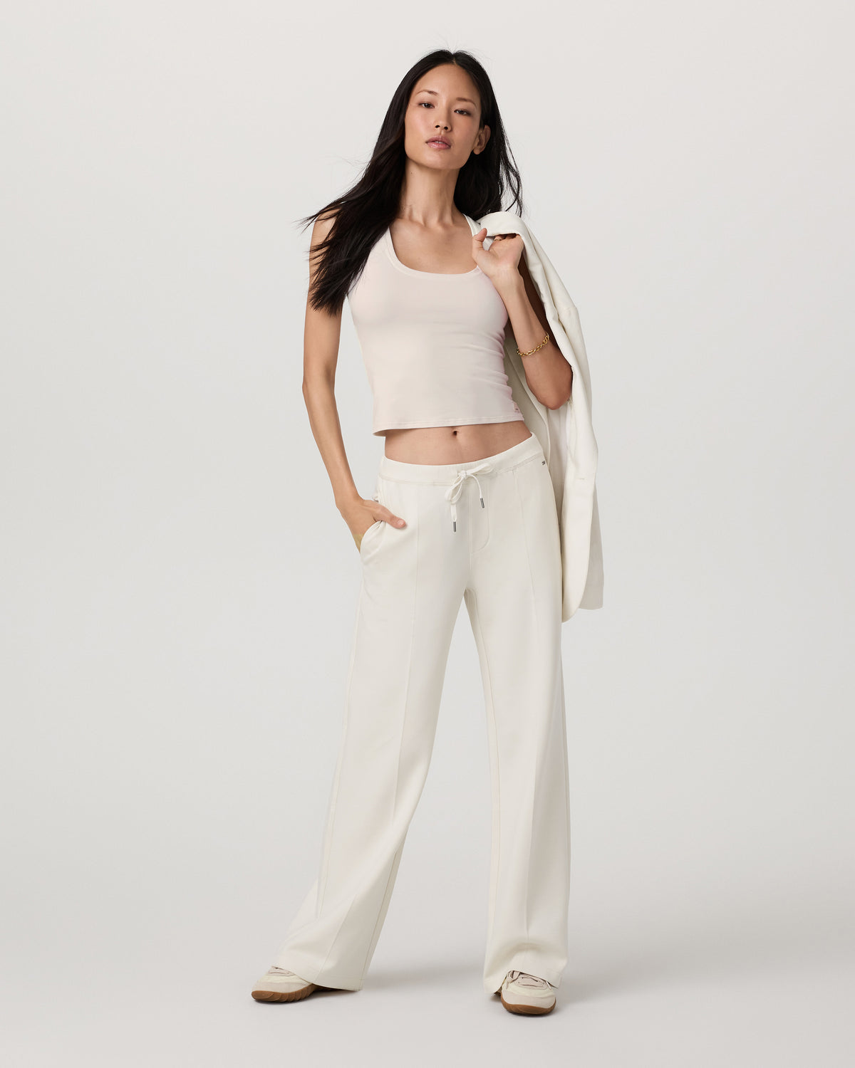 Compose Wideleg Pant Marshmallow Mid-High Rise Pants | Vuori