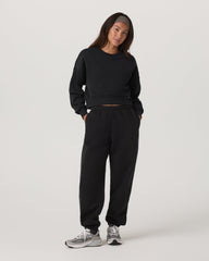 Restore Classic Sweatpant Women's Washed Black Pants | Vuori Discount