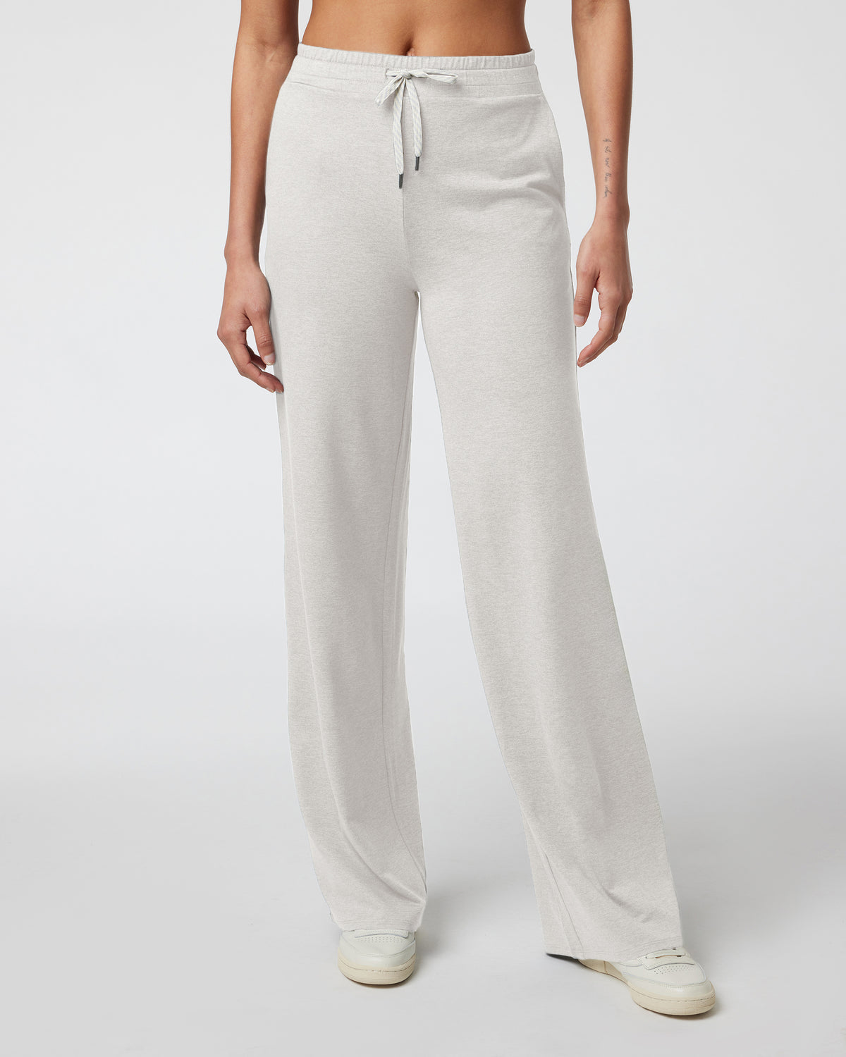 Halo Essential Wideleg - Long Ecru Heather | Vuori Sale