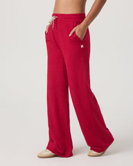 Halo Wideleg Women's Strawberry Heather Pants | Vuori US