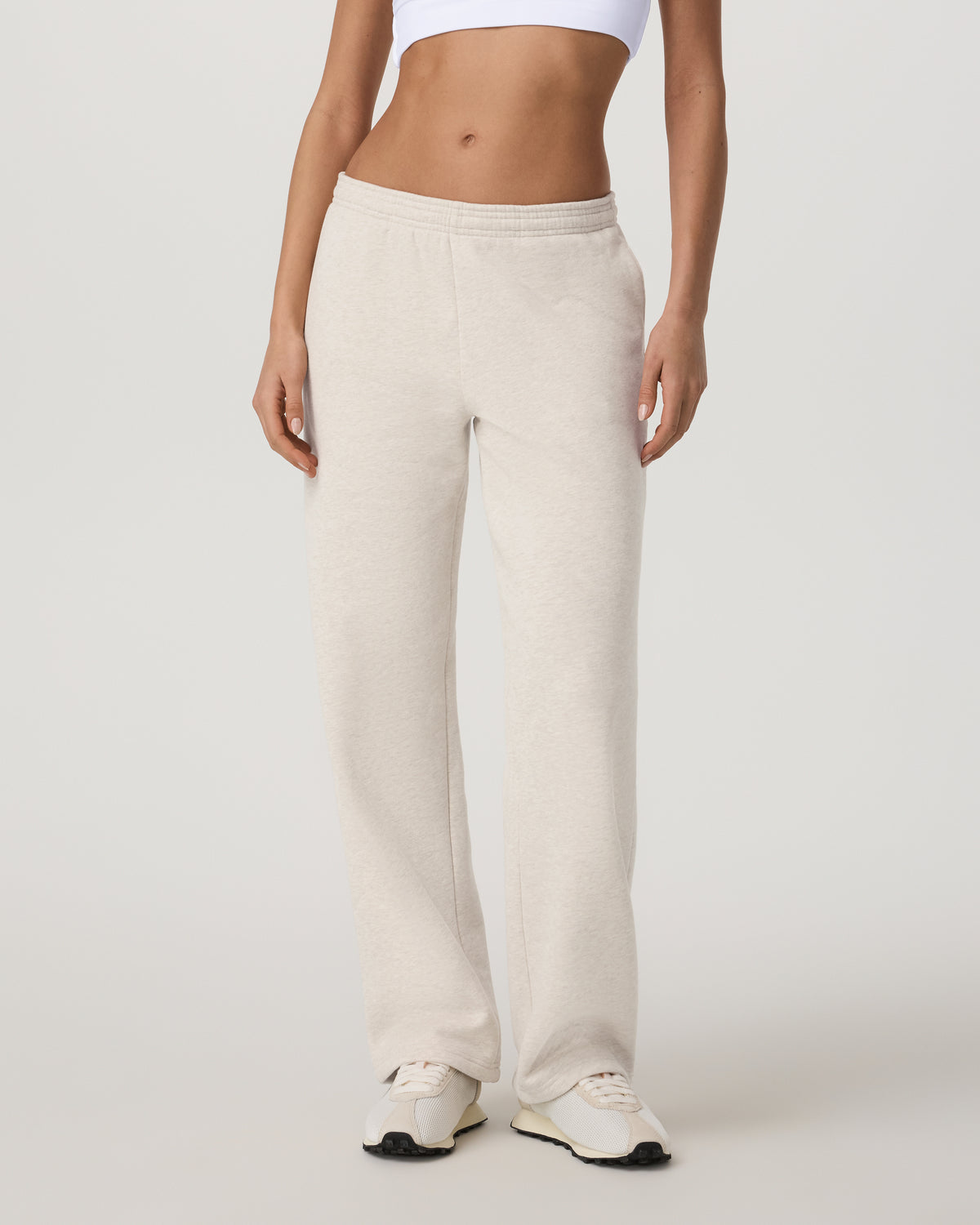 Restore Straight Leg Sweatpant - Long Bone Heather | Vuori Clothing