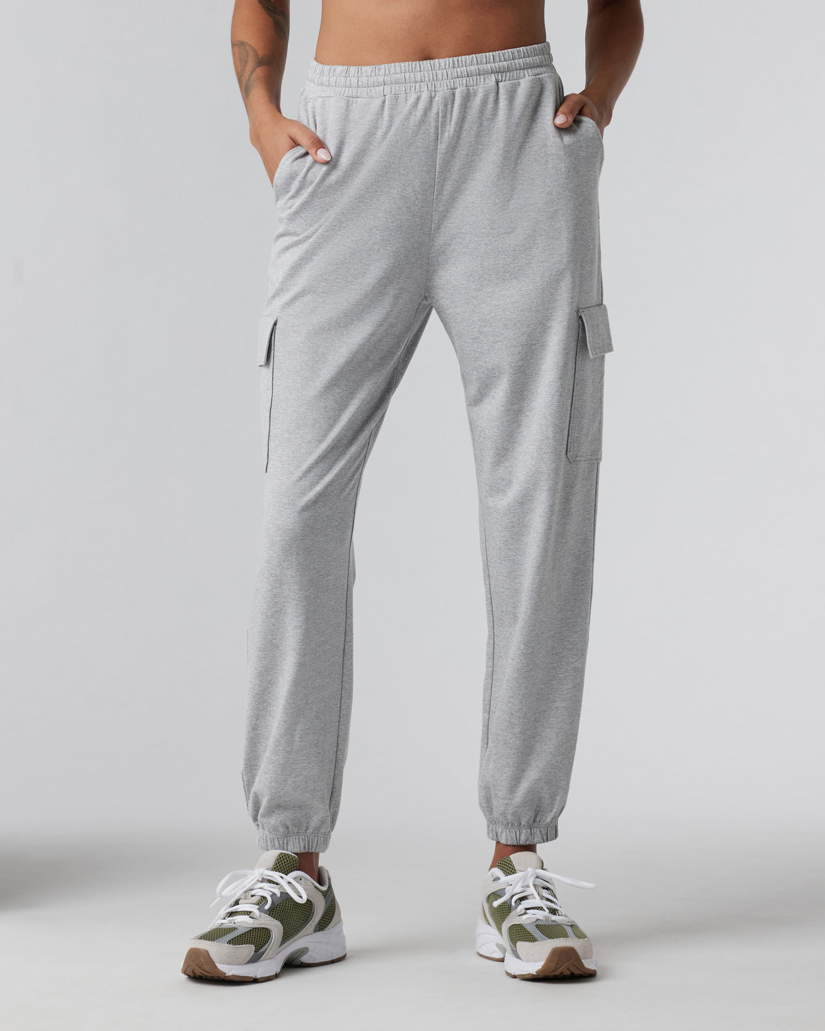 Boyfriend Cargo Sweatpant Pale Grey Heather | Vuori On sale