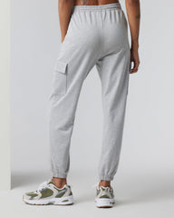Boyfriend Cargo Sweatpant Pale Grey Heather | Vuori On sale