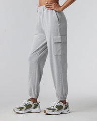 Boyfriend Cargo Sweatpant Pale Grey Heather | Vuori On sale