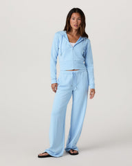 Compose Wideleg Pant Crystal Blue Mid-High Rise Pants | Vuori On sale