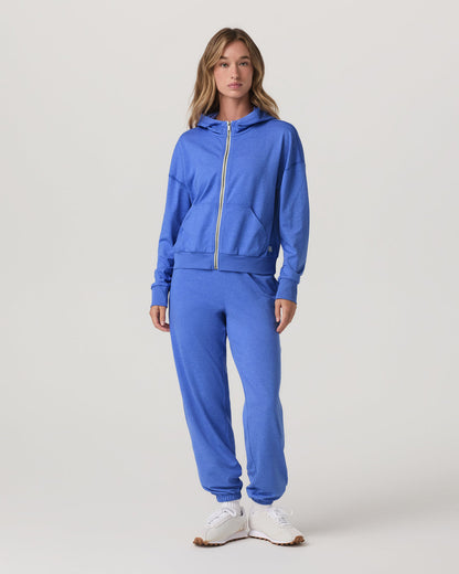Halo Modern Sweatpant Women's Bright Iris Heather Pants | Vuori Outlet