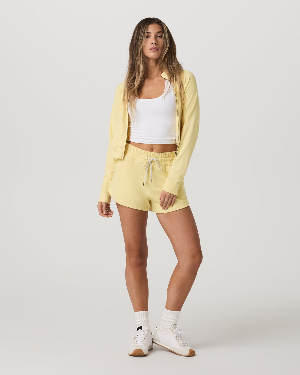 Women's Halo Performance Short 2.0 Lemon Snap Heather | Vuori On sale