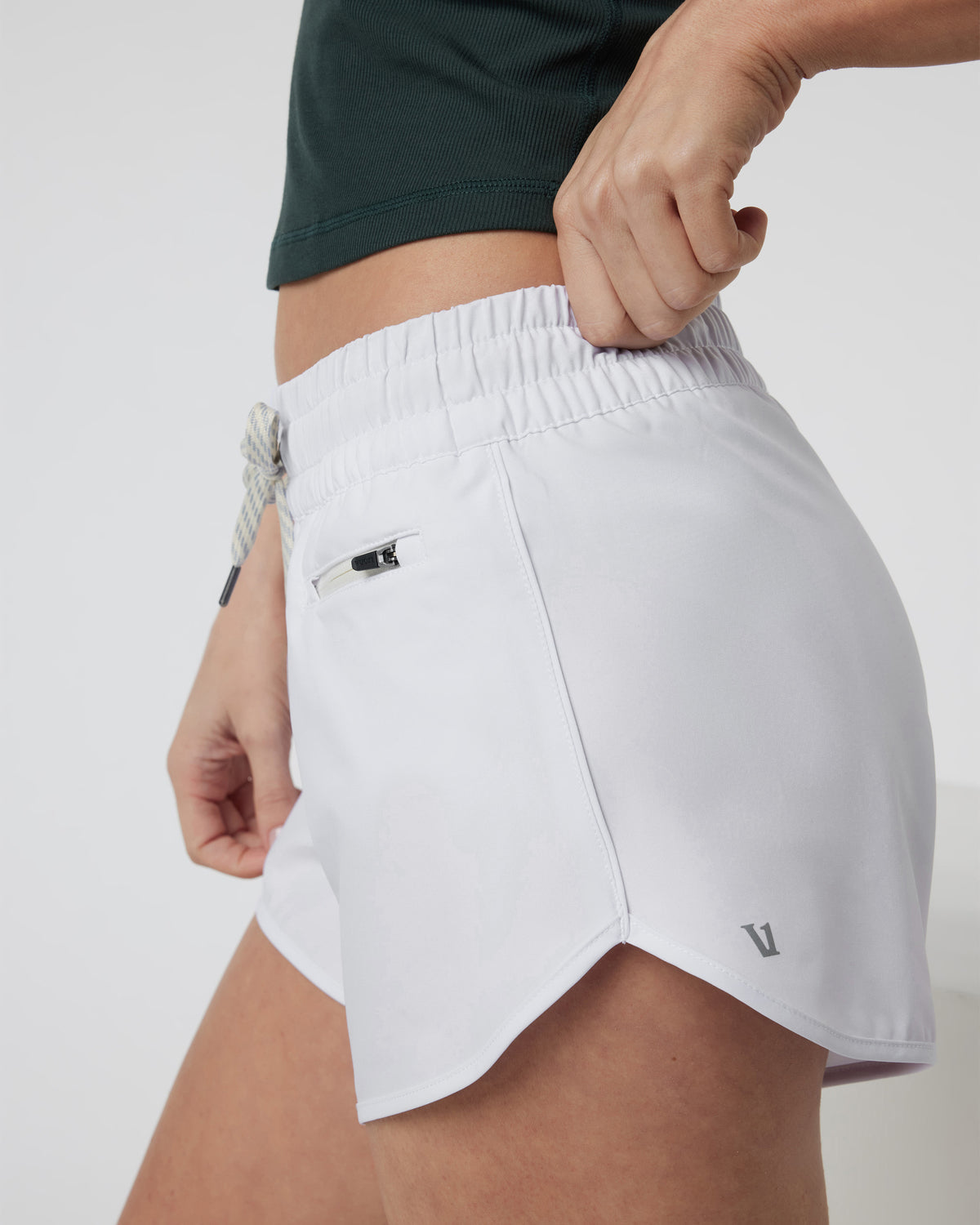 Clementine 4" Short 2.0 White Workout Shorts | Vuori On sale