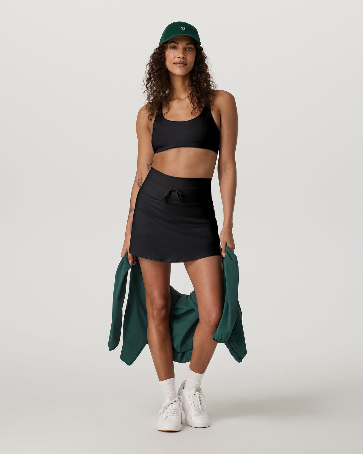 Daily Skirt Long 16" Women's Black Performance Skirt | Vuori Outlet