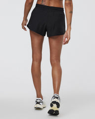 Clementine Short 2.0 Women's Black Running Shorts | Vuori Outlet