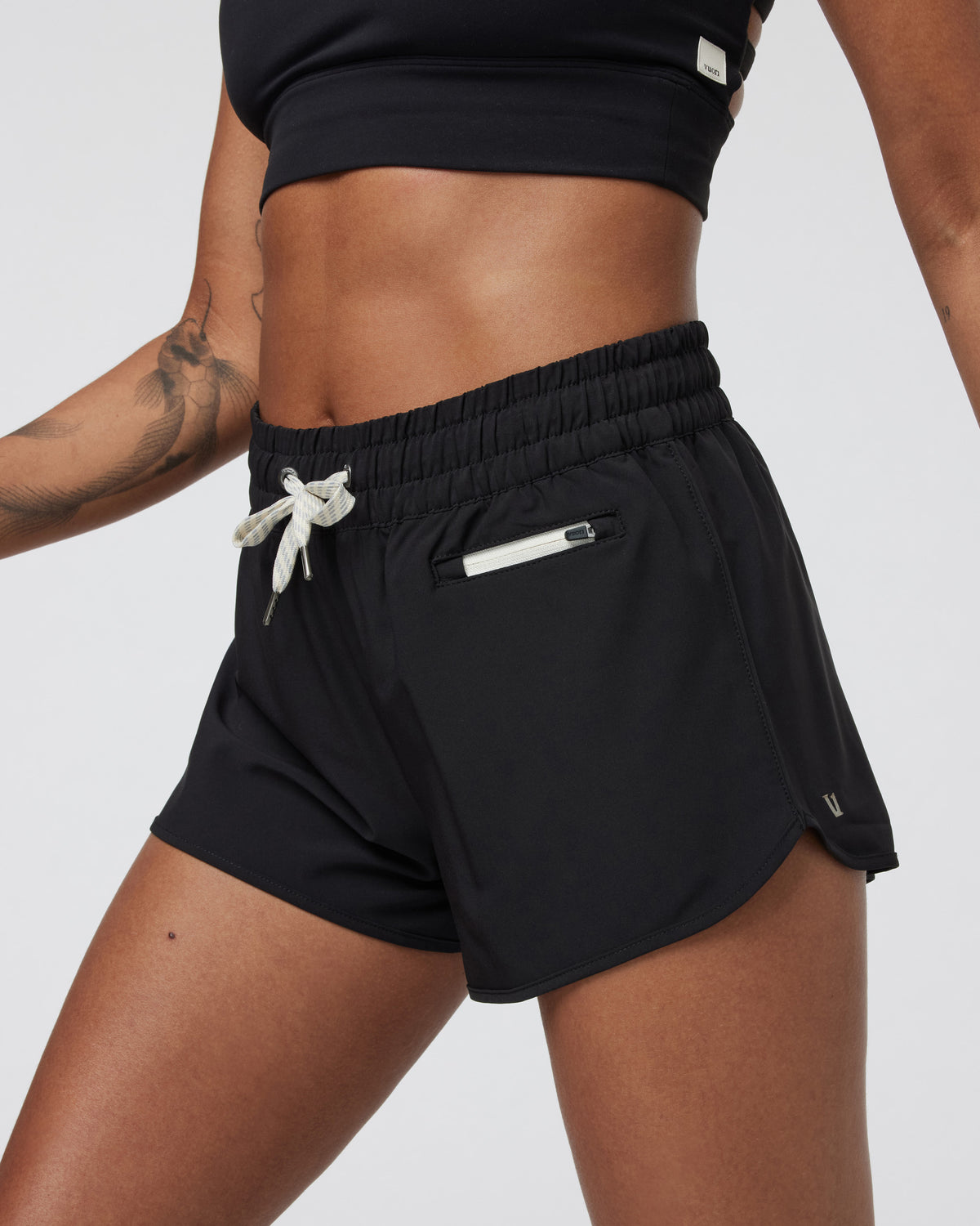 Clementine Short 2.0 Women's Black Running Shorts | Vuori Outlet