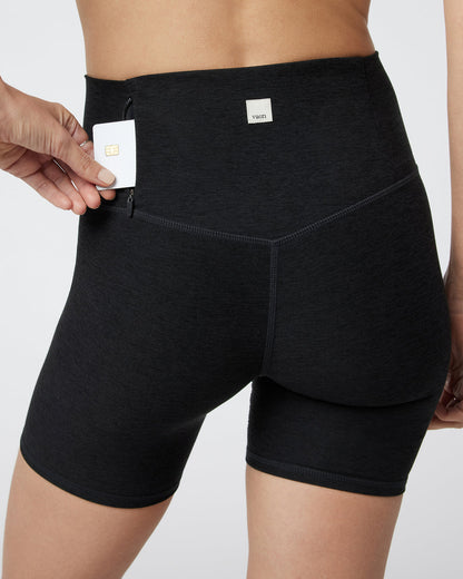 Clean Elevation Shorty Black Heather Biker Shorts | Vuori For sale