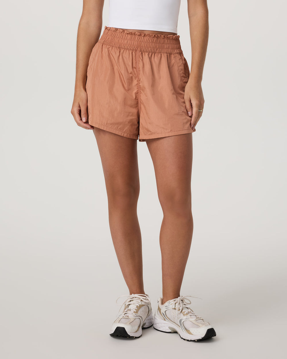 Dash Elevate Short Women's Desert Peach Fitness Shorts | Vuori Clothing