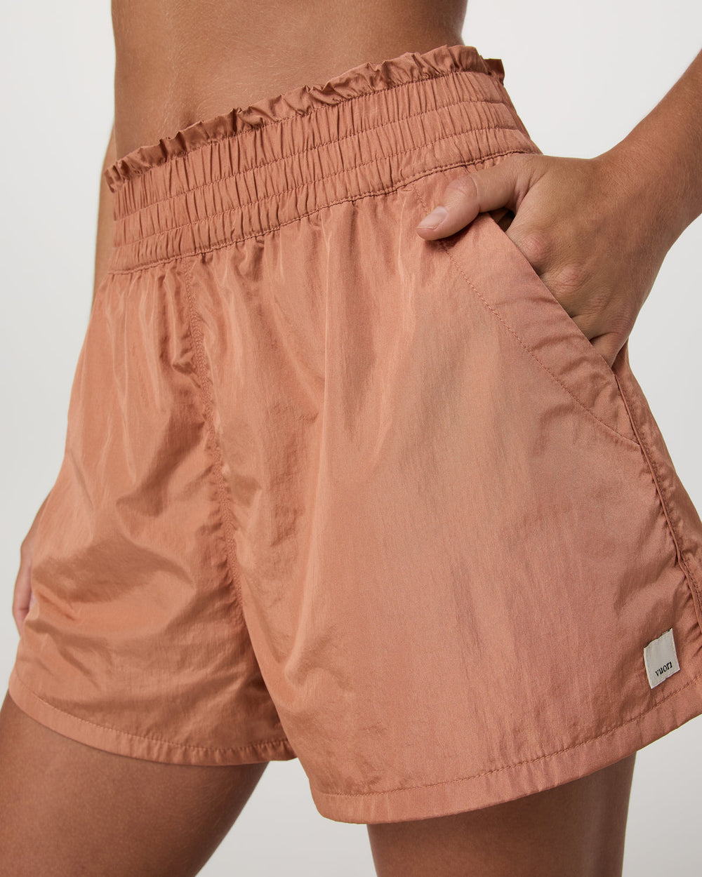 Dash Elevate Short Women's Desert Peach Fitness Shorts | Vuori Clothing