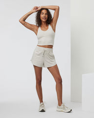 Halo Performance Short 2.0 Ecru Heather Shorts | Vuori Clothing