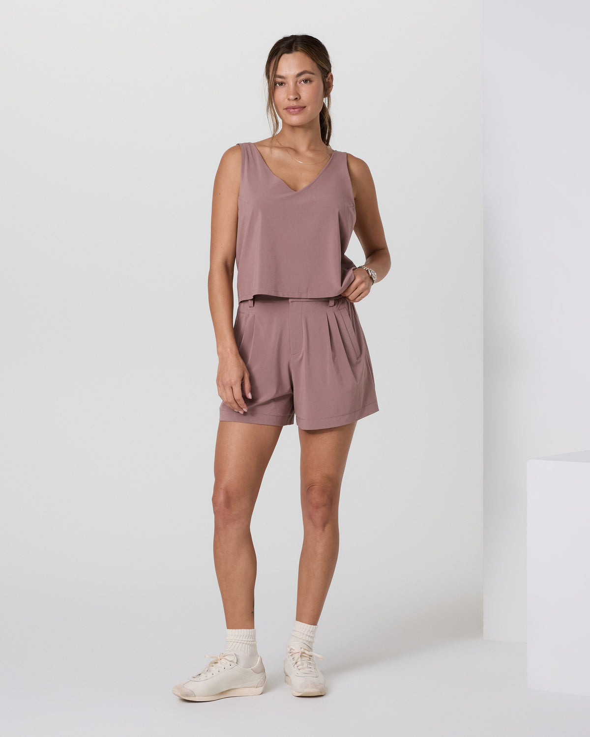 Villa Trouser Shorts Zion Rose Pleated Shorts | Vuori US