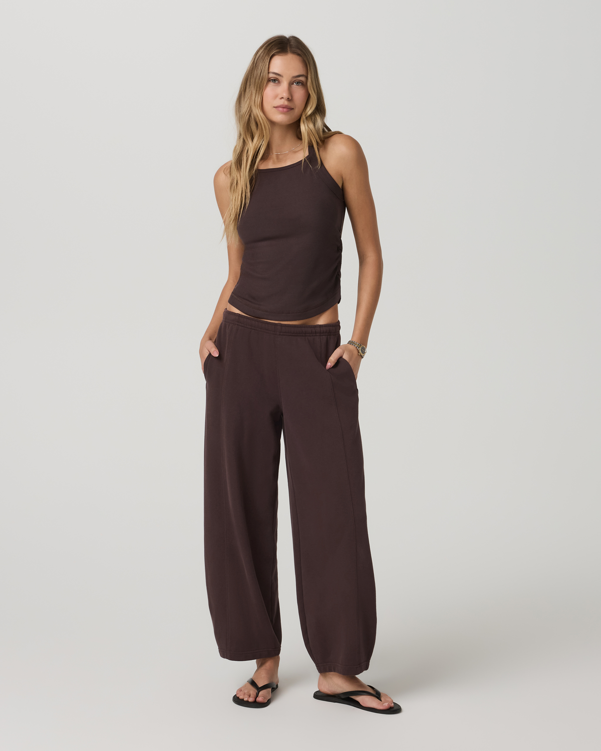 Pose Cooper Tank Women's French Roast Tank Top | Vuori For sale