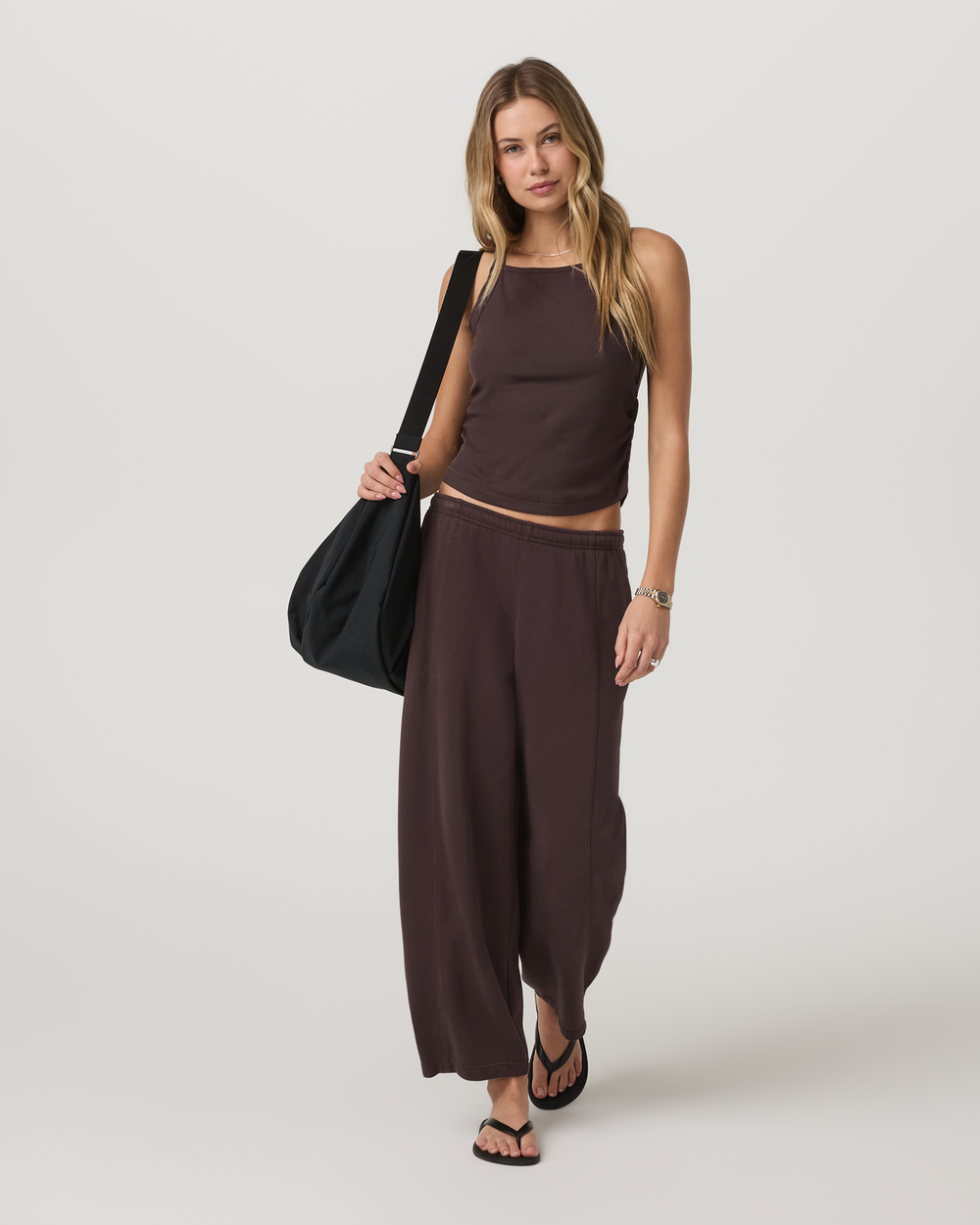 Pose Cooper Tank Women's French Roast Tank Top | Vuori For sale
