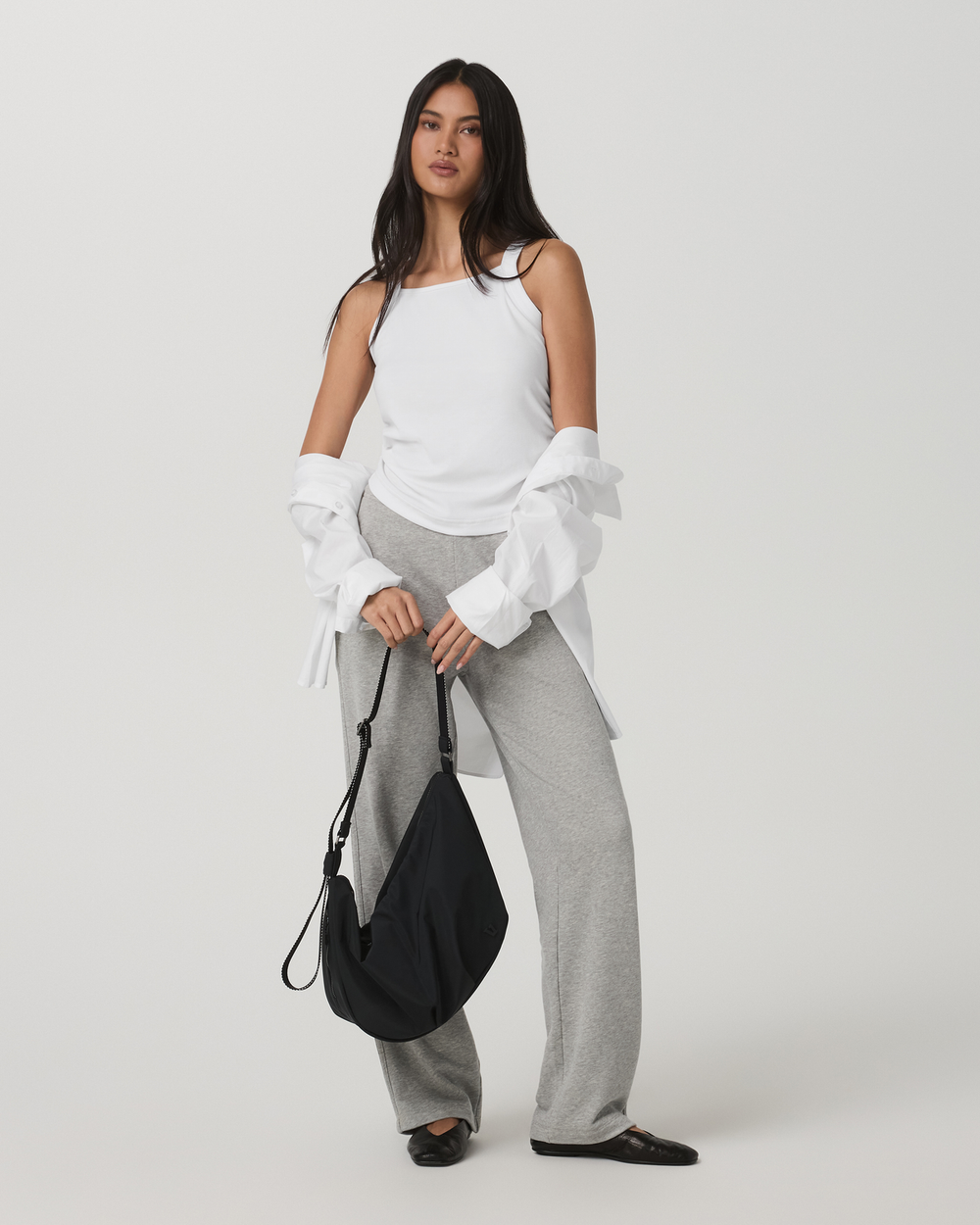 Pose Cooper Tank Women's White Square Neck Tank Top | Vuori Outlet