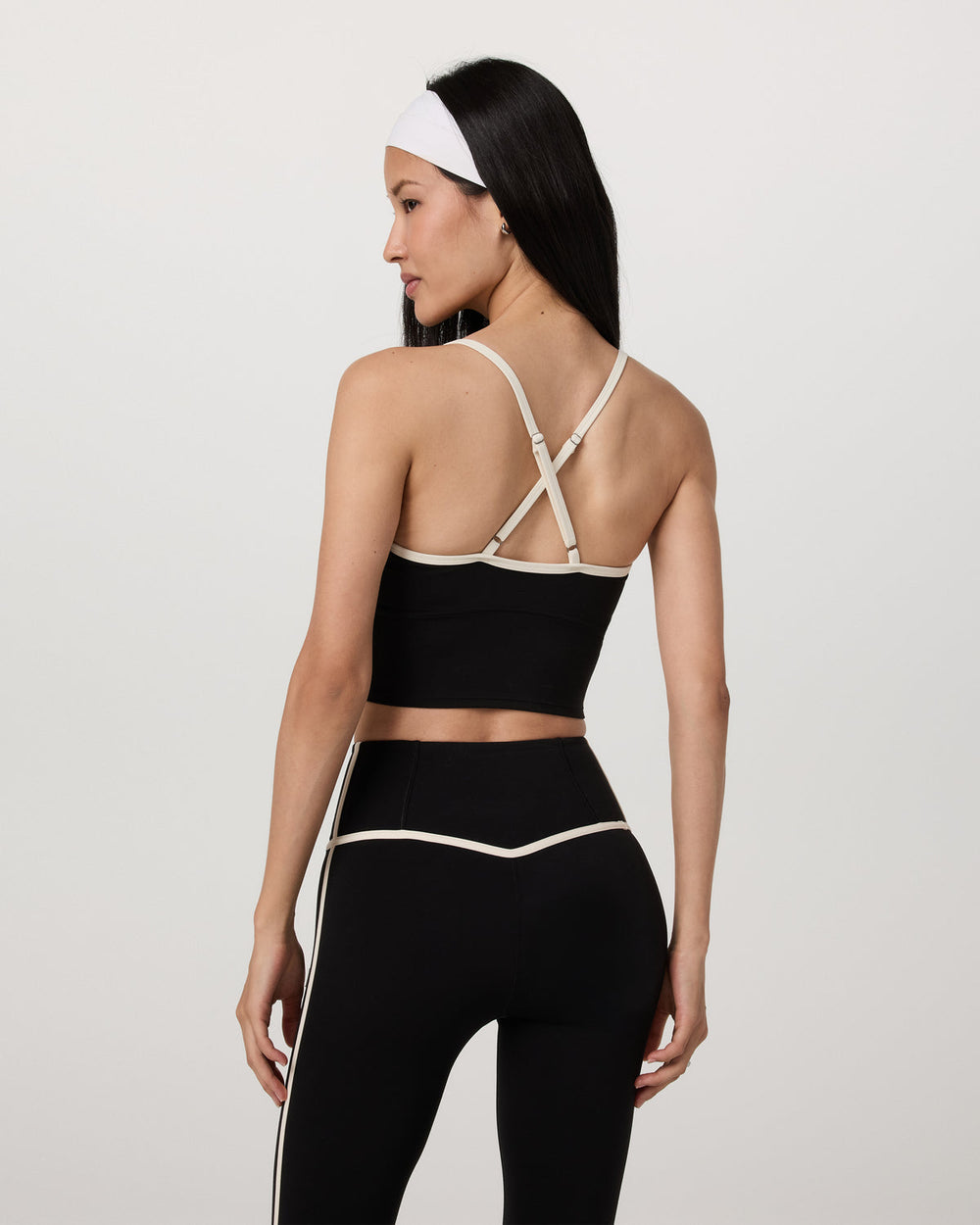 Vuori AllTheFeels™ Corset Tank Women's Black Tank Top | Vuori On sale