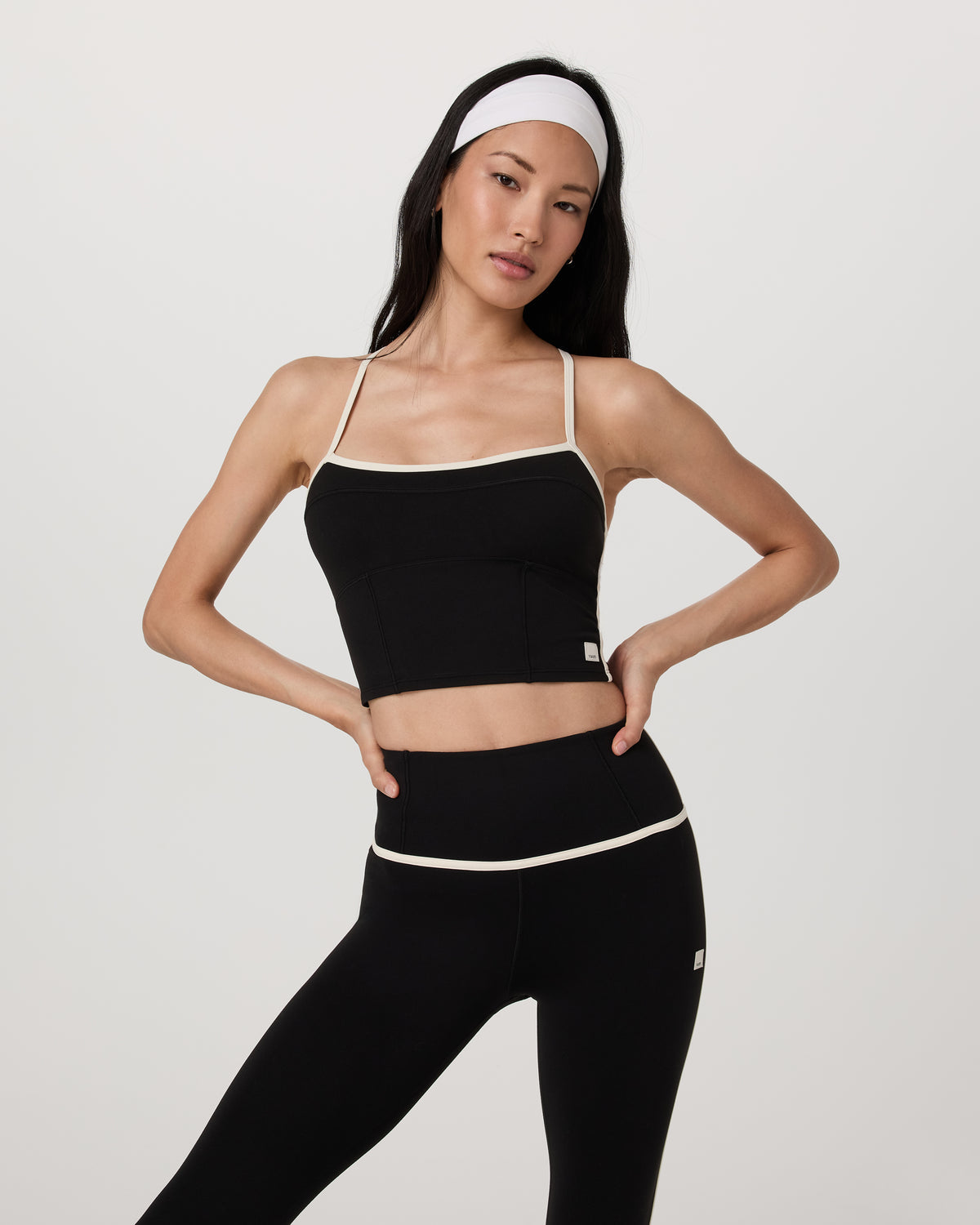 Vuori AllTheFeels™ Corset Tank Women's Black Tank Top | Vuori On sale