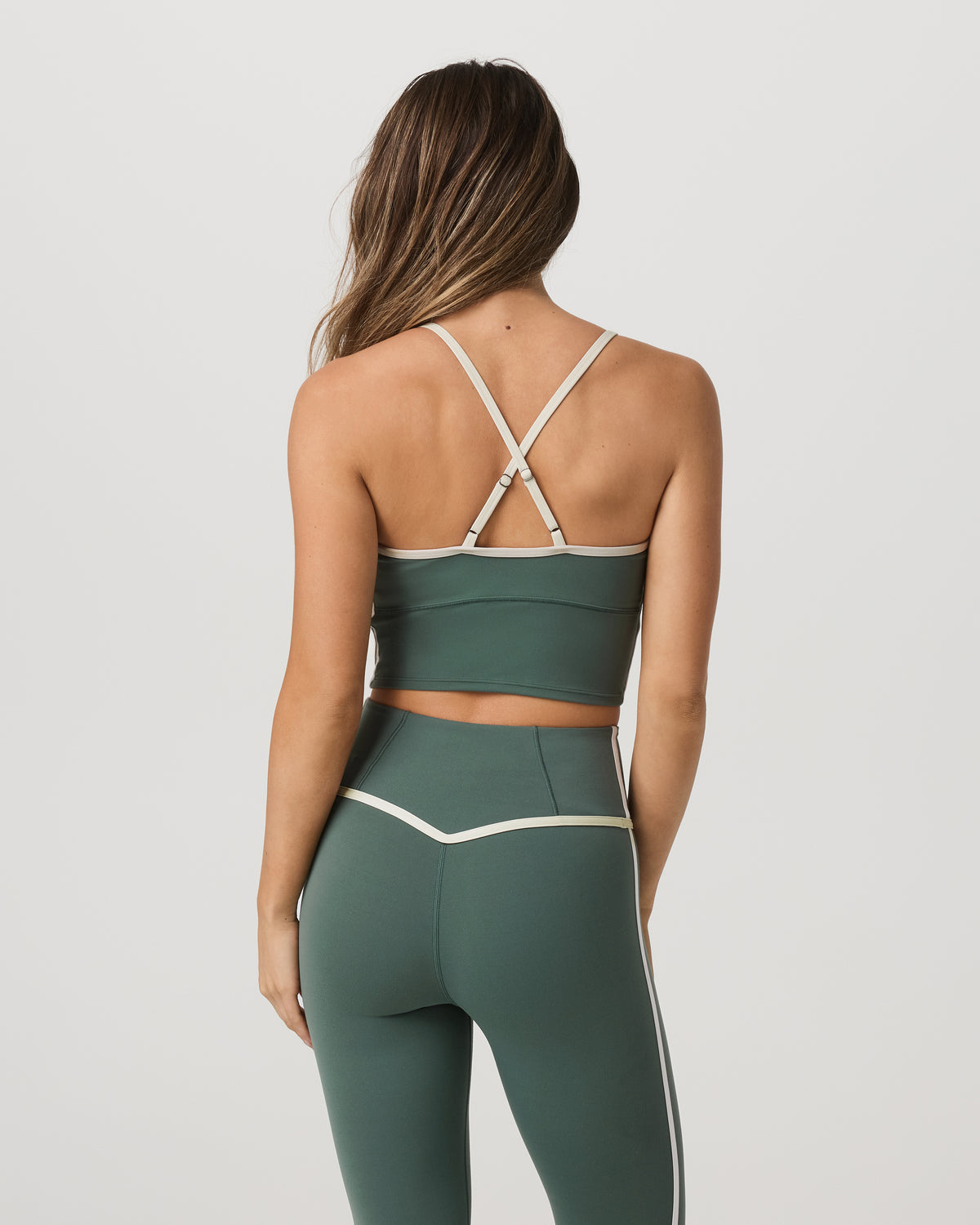 Vuori AllTheFeels™ Corset Tank Women's Agate Green Tank Top | Vuori Online