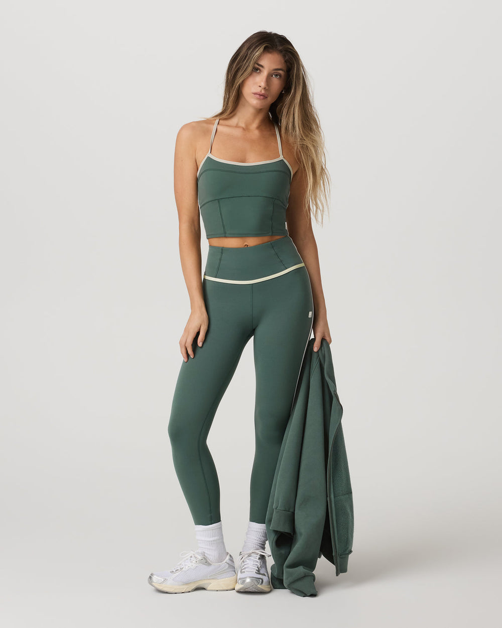 Vuori AllTheFeels™ Corset Tank Women's Agate Green Tank Top | Vuori Online