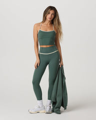 Vuori AllTheFeels™ Corset Tank Women's Agate Green Tank Top | Vuori Online