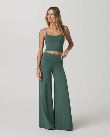 Halo Cami Women's Agate Green Performance Knit Top | Vuori US