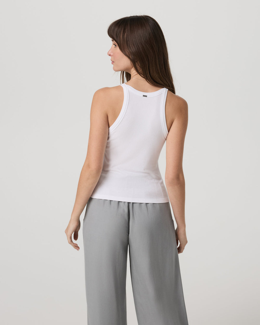 Cove Layering Tank Women's White Rib Knit Tank Top | Vuori Clothing