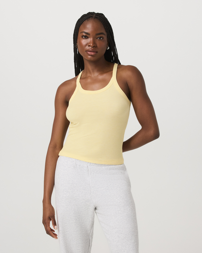 Cove Layering Tank Women's Lemon Snap Heather Tank Top | Vuori