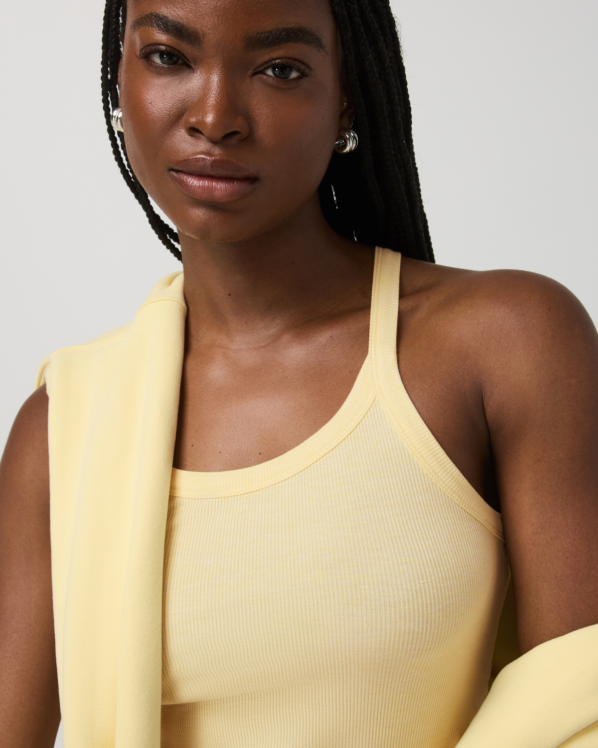 Cove Layering Tank Women's Lemon Snap Heather Tank Top | Vuori
