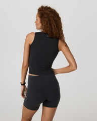 Halo Muscle Tank Women's Solid Black Tank Top | Vuori On sale