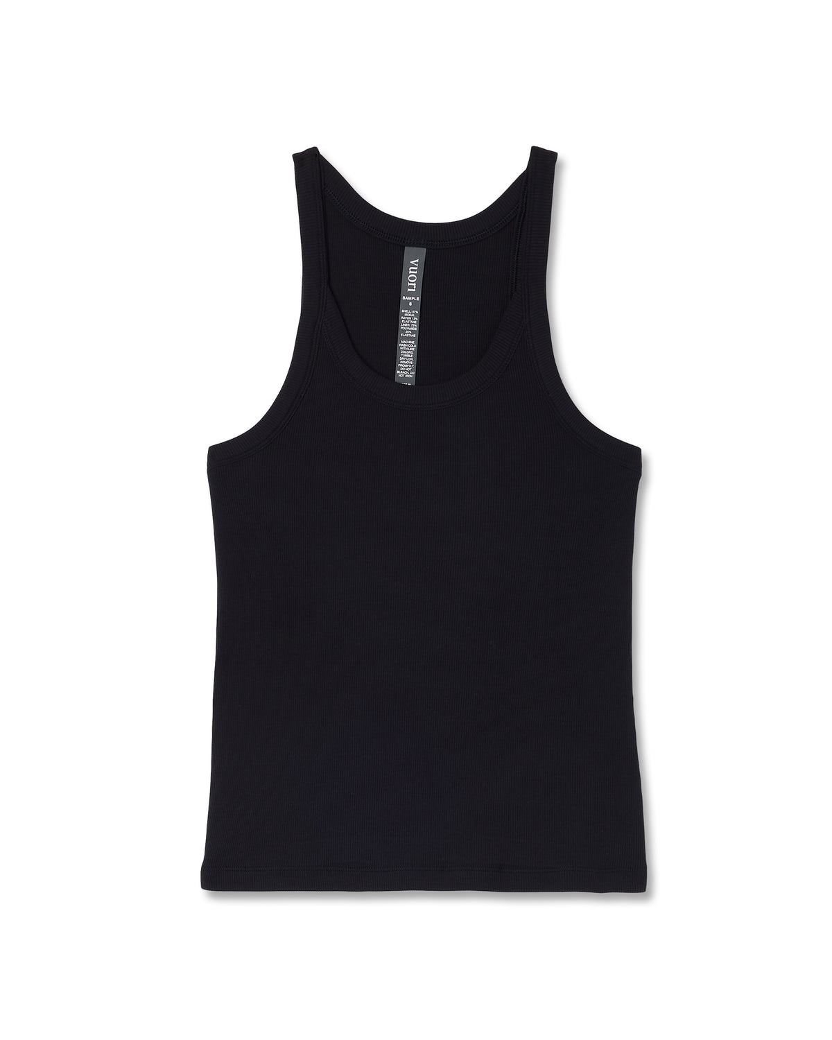 Cove Layering Tank Women's Black Rib Knit Tank Top | Vuori For sale