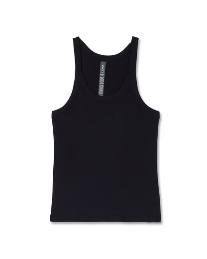 Cove Layering Tank Women's Black Rib Knit Tank Top | Vuori For sale