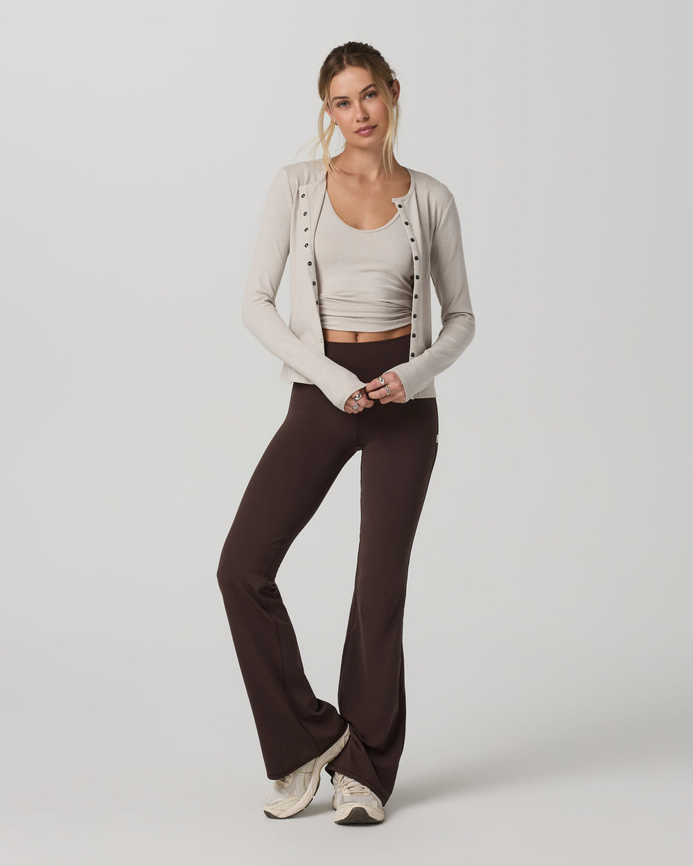 Pose Twin Tank Women's Ecru Heather Tank Top | Vuori Online