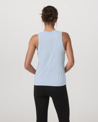 Energy Top - Long Women's Soft Sky Heather Tank Top | Vuori US