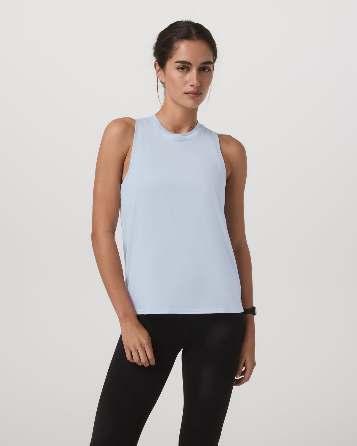 Energy Top - Long Women's Soft Sky Heather Tank Top | Vuori US