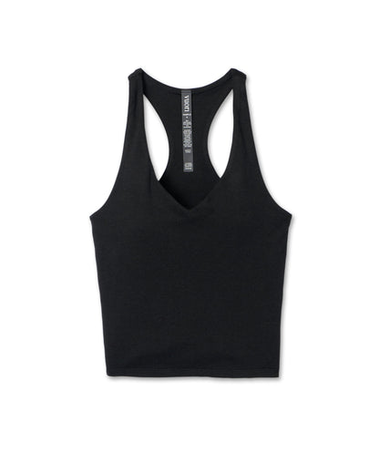 Halo Performance Crop 2.0 Black Heather Tank | Vuori On sale